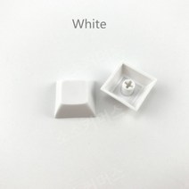 커스텀 키보드 diy kit 하우징 키트 무소음 키켑 멋진 재즈 pbt keycap dsa 1u 혼합 색상 녹색 노란색 파란색 흰색 투명 키 캡 게임용 기계식 호환, 하얀색, 12개