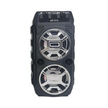 Outdoor Speaker Portable Bluetooth-compatible Wireless Bass Column Computer Sound Box Radio USB Subw, 03 Silver-gray