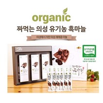 의성 유기농 흑마늘 진액 스틱 짜먹는 흙마늘 마늘즙 알리신 숙성 의성에서 자란 재래종마늘 100% 국산마늘 유기가공인증 선물 세트 10mlx30스틱