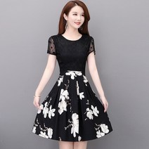 에이라인 원피스 점프슈트 여름옷 왜소 작은 코디 키커 보이는 봄가을 플라워 숏 레이스브라우스 150 2774003592