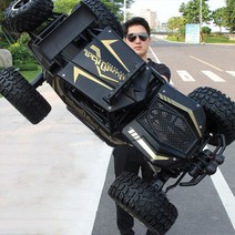 브랜드 몬스터트럭 입문용 대형 빠른 SUV RC카 오프로드 4륜구동 무선조종 자동차, 블랙
