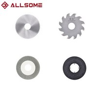 원형톱날 목공공구 인테리어공사 톱날세트 ALLSOEM 4pcs 원형 톱 블레이드 합금 목공 절단 미니 테이블 톱, 한개옵션0, 한개옵션0