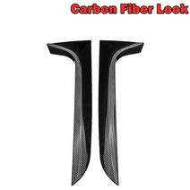 아우디a6부품 Audi a6 c7 allroad tdi quattro 2012 avant wagon 자동차 스타일링 윈도우 스포일러 사이드 스트립 커버 트림 뒤의 페어 리어, 탄소 섬유 모양