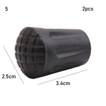 1 2pcs 블랙 노르딕 워킹 폴 트렉 텔레스코픽 Alpenstock Crutch 스틱 하이킹 액세서리, -2pcs Style 5