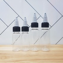 다올마켓 일체형 뾰족캡 PET 뾰족공병 스포이드공병 다용도 액상소분용기, 30ml 일체형뾰족캡+갈색PET공병