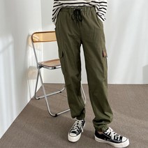 편하고 캐주얼한 카고포켓 장식 남자 밴딩 면바지 3색