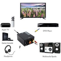 Grwibeou 디지털 아날로그 오디오 변환기 광 디코더 동축 RCA 증폭기 ATV DAC R/L SPDIF Toslink 오디오 신호 E2B2|디지털 아날로그 변환기|, A