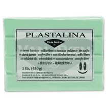 전문가용 유점토 Plastalina 453g Van Aken, 연녹색(Pastel Green)