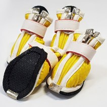 도기스쿨 애완 강아지 산책 신발 옐로우 슈즈 반려견 애완견 펫 애견 개, 0호