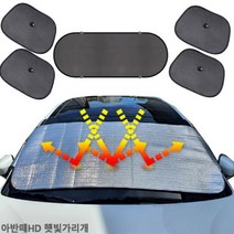 [RAΕ] 아반떼HD 햇빛가리개 차단 앞유리커버 박용품 차량 가리개 차박 자동 량용 앞창 ▷_4Ε470Ea, Εz_앞창내부장착6종세트