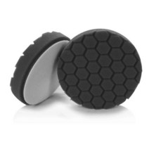Chemical Guys BUFX_106HEX5 BUFX_106_HEX5 Hex-Logic 마감 패드 블랙 14cm(5.5인치) 패드 12.7cm(5인치) 뒷판용, Light Polishing/Finishing Pad, 5.5 Inch