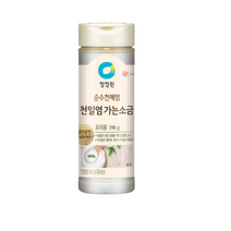 PM 하나 더! 청정원 신안 천일염 가는소금 190g 용기, 2개