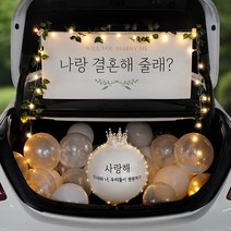 러브헌터 트렁크 프로포즈 용품 세트 결혼 장식, 09. 트렁크 SET09 (현수막 소형), c. 생일