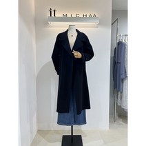 잇미샤 잇미샤색상추가 네이비 빅카라 캐시미어 핸드메이드 코트 ITMBHHC772