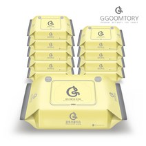 꿈토리 베이비 휴대용 55gsm 20매 10팩 유아물티슈, 베이비 휴대용 리필형 55gsm 20매