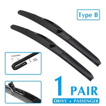 자동차 와이퍼 블레이드 차량 전면 유리 쉐보레 올랜도 24 "+ 2010-2018 용 U 후크 암 창 세척 적합