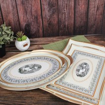 레벤호프 웨이브쟁반 2P세트 [타원 사각] 택1 고급트레이, 카우사각2P