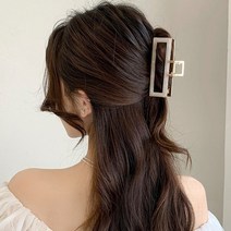 심쿵스 멀티플 셀룰로오스집게핀 마블 메탈사각헤어핀