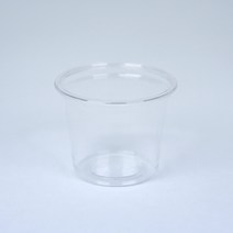 0.9온스 45파이 PET 투명컵+45파이 평리드, 0.9온스 45파이 PET 투명컵+45파이평뚜껑, 100개