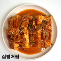 [집밥처럼 두툼한 두부조림] 고소하고 부드러운 두부를 특제간장양념에 짭쪼름하게 졸여 간편하게 먹을 수 있는 엄마손맛 수제 밑반찬, 1팩, 300g