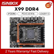 마더보드 메인보드 X99 마더 보드 LGA20113 CPU 소켓 4 듀얼 채널 DDR4 PCIE 30 X16 USB30 NVME M2 SATA PC 사무실 게임 메인, CHINA_마더 보드