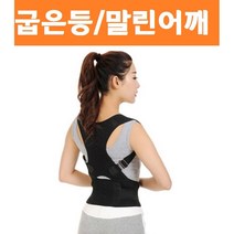 굽은등 말린어깨 펴는 밴드 기구 펴기 교정기 척추 허리 스트레칭 보조기 밴드 보호대 보정, 02.뉴 바른자세 교정밴드-L, 1개