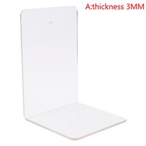 새로운 1Pcs 명확한 아크릴 Bookends L 모양 책상 조직자 탁상용 책 홀더 학교 문구 용품 사무용품, [1] A