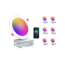 CLOUDY BAY 6팩 6인치 스마트 WiFi LED 매립형 조명, 6개