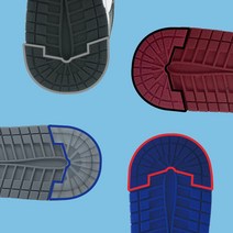 조던1 덩크 뒷굽 밑창 보강 아웃솔 프로텍터 솔쉴드 솔가드 밑창 스티커, L(265-270), 블랙