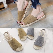 슈코코 351 패브릭 에스파듀 슬링백 샌들 스트랩