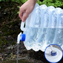 수도꼭지달린물통 10L 미니 생수기 꼭지달린 자바라 물통, 단품, 단품
