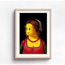 [레고공식] 유명한 그림 재미 있은 레고 팝 벽 아트 캔버스 터 및 인쇄 홈 장식 어린이위한 현대, [09] 70x100cm unframed, [06] 6
