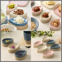 나눔접시 신혼 홈파티 집들이 싸고 예쁜그릇 수입 굽접시 그릇세트 2인 4인, 블루