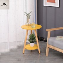 소파 사이드 테이블 모던 작은 원형 테이블 유럽식 노트북 티테이블 노트북 모션데스크 가리모쿠 칸다트, 72, 옐로우 40