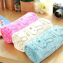KC인증 유아 어린이 대형 비치 타올 70 X 140 cm 타월 260g 고중량 큰수건 여름 바캉스 용품 / 코지파파, 토끼타올 2장구성 핑크 + 핑크
