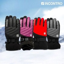 [겨울시즌] 인콘트로 스마트 다운힐 방수장갑 스키 고급장갑 많이 찾는 상품, 상세페이지 참조, 레드 / M