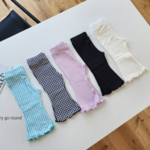 여름 아동 유아 키즈 베이비 여아 7부 부츠컷 바지 나팔 팬츠 레깅스 쫄바지 여자아이 어린이집 등원룩 등원복 자매룩 쌍둥이룩 커플룩 여름옷 여름바지 코디