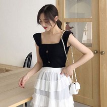 셀러허브 여성패션 [오노마] ONM 쿨샵 여성 스퀘어넥 니트 민소매 셔츠 여름패션 5색