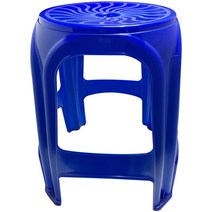 보스코 플라스틱 의자 신형 원형 보조 간이의자 행사 야외 편의점 포장마차 플라스틱의자, 블루