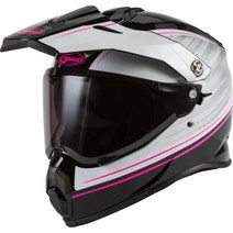 GMAX AT-21 어드벤처 오프로드 헬멧(매트 블랙/화이트 XL) 661874, Black/White/Pink_X-Large, Black/White/Pink