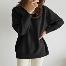 데일리앤 프리나 여성 루즈핏 브이넥 니트 여리여리