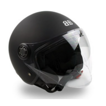 벤시Y2 배달헬멧 출퇴근헬멧 스쿠터 오토바이 헬멧 오픈페이스, 2XL, 무광블랙