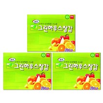 그린하우스 위생장갑, 200매입, 3매