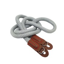 카메라가죽스트랩 카메라끈 DSLR스트랩 로프형 100cm, 스트랩로프형 은색, 1개