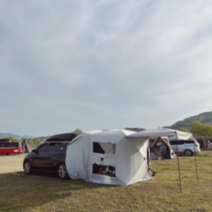 차박도킹텐트 차박텐트 리빙쉘 카텐트 트렁크 큐브 suv 싼타페 카니발 쏘렌토 투싼 레이, 옵션8(블랙)+고정바람막이