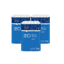 코디 블루 3겹 데코 두루마리 화장지 27m 30롤 3팩