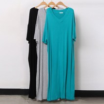 빅사이즈사랑해요 9356L204 촉감 레이온 롱원피스 RA