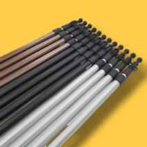 슬라이딩 폴대 슬라이드 듀랄루민 알루미늄 가변 업라이트 사이드 타프 폴대 1줄, 블랙 1pc, 1개