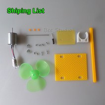 발전기 풍력발전기 자가 태양광 풍력 터빈 발전기 모델 미니 DC 모터 DIY 소형 과학 프로젝트 키트용, 한개옵션0