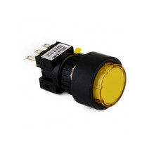 2A2B 푸쉬온 자동 복귀 리턴 전원 스위치 돌출형 6V DC LED ON-(ON) 16mm KBL161M-L1C2, 화이트 [KBL161M-L3CW1]